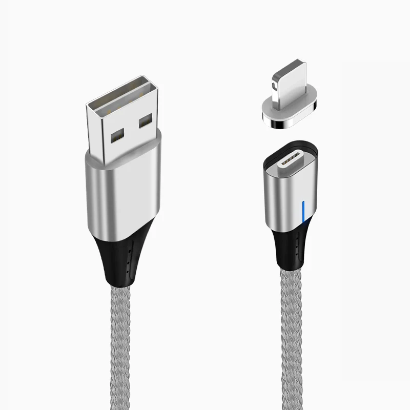 For Apple USB Cable For iPhone XS Max XR X 8 7 6 Magnetic Charging Charger Data Cable