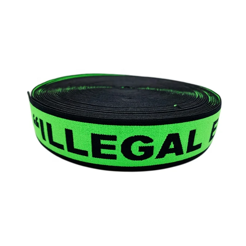 

Small Moq 1.5 Inch Custom Branded Woven Nylon Jacquard Elastic Band For Underwear, Accept customized