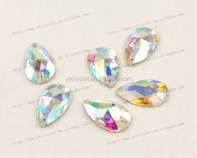 
ab color drop stone sew on crystal stone for garment 