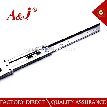 Cold Rolled Steel Material And 4510 Drawer Slides Type 45mm 3 Fold