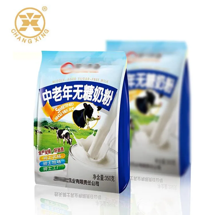 Recyclable Plastic Foil Milk Powder Packaging Material Side Gusset Bags
