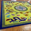 yellow color luxury wool carpet rug