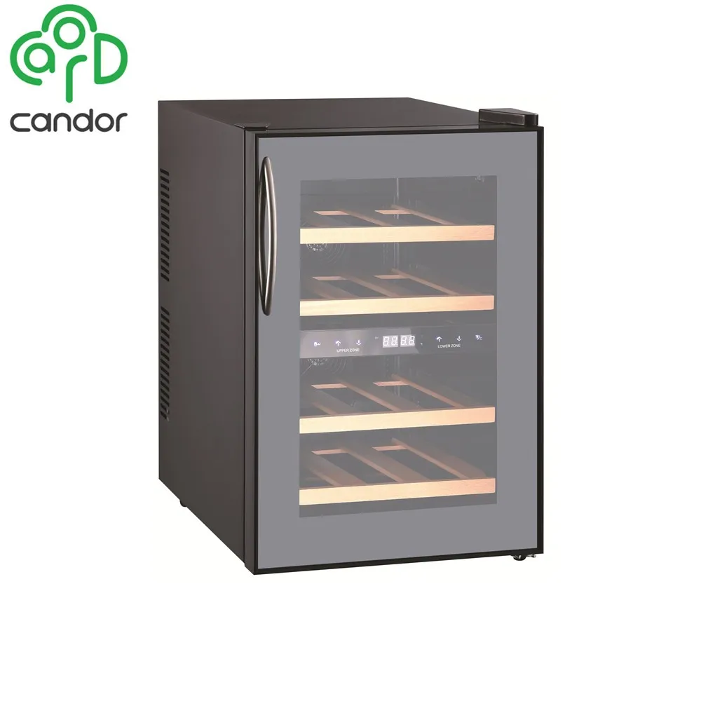 zhongshan candor 12 bottles dual zone wine cooler thermoelectric red