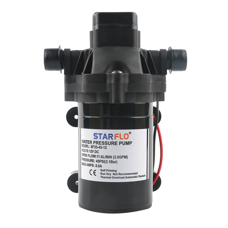 Starflo 12v 11.6lpm Marine Water Pressure Pump Boat Portable Self