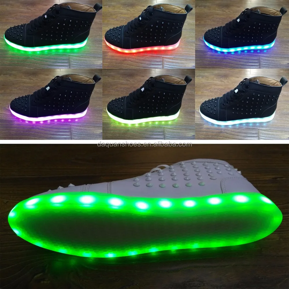 tenis blancos con luces led