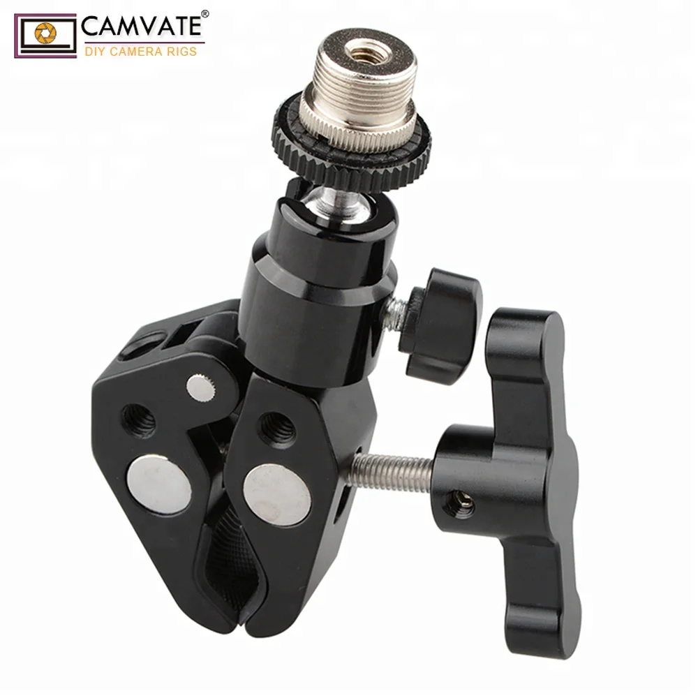 Tornillo camvate Mic Soporte de Montaje de Cámara Adaptador 1//4/" 5//8/" para soporte de micrófono