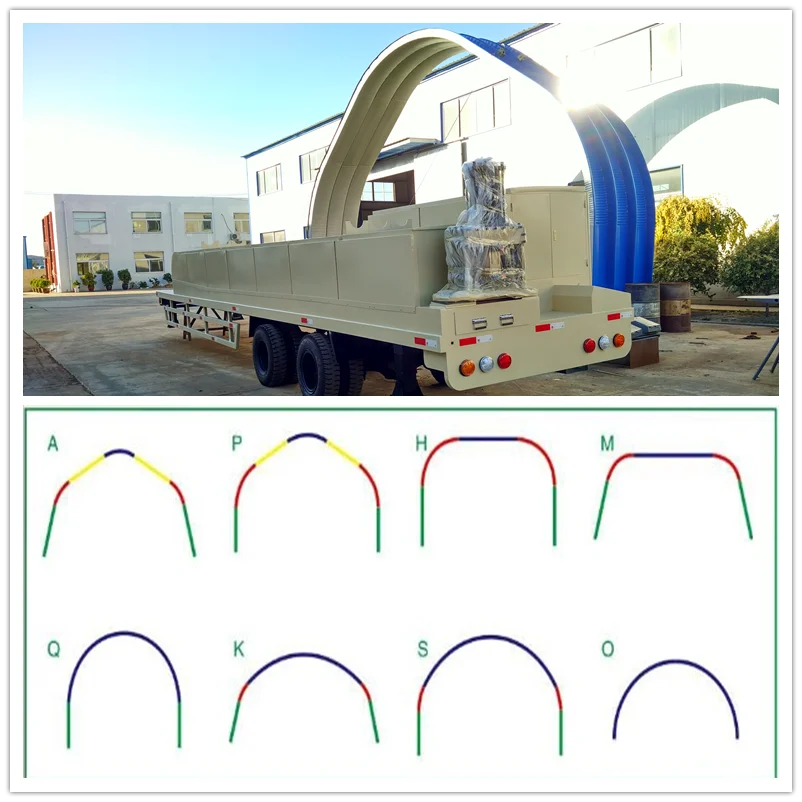 Arched Roof Roll Forming Machine A Shape Frameless Buildings - Buy Arch ...