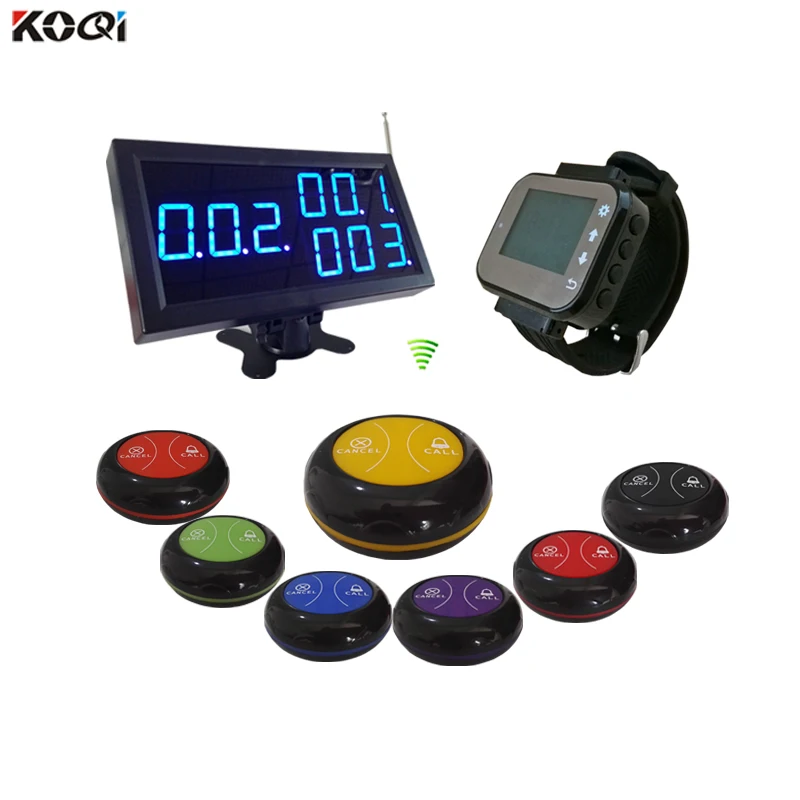 

KOQI quanzhou restaurant Wireless waiter call guest paging button system