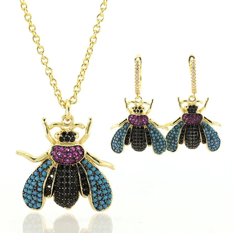 

2018 Fashion New Designs brass chain Jewelry Sets for Women's Party