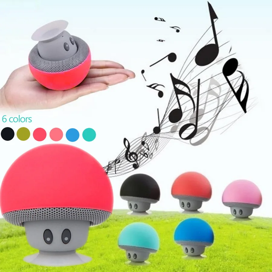 

Fashionable Cartoon Mushroom Hairstyle Bluetooth Speakers Waterproof Wireless Mini Home Outdoor Subwoofer Speaker Gift