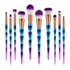 Colorful Diamond 10pcs Makeup Brushes Makeup Tools Foundation Brush Eyeshadow Brushes for Makeup