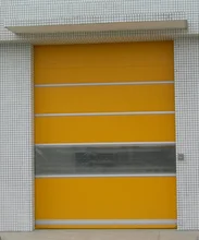 En gros Color&eacute; Jaune Prix Usine Haute vitesse D'obturation Porte Rapide EN PVC Porte De Volet Roulant