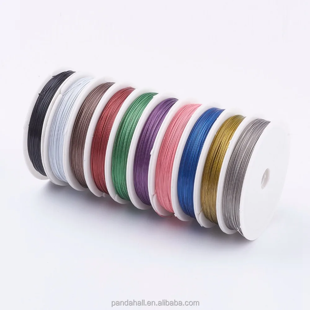 

PadnaHall Raw Material for Jewelry Making Spool Stainless Wire, Multicolor