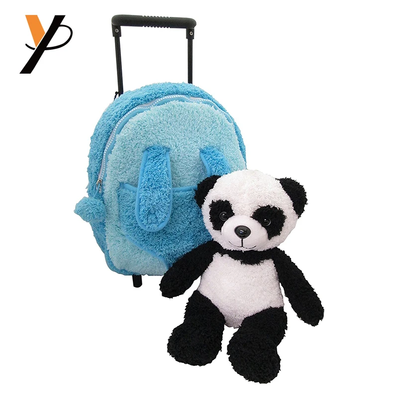 Rolling New Wheels Plush Blue Panda Backpack Buy Panda Backpack