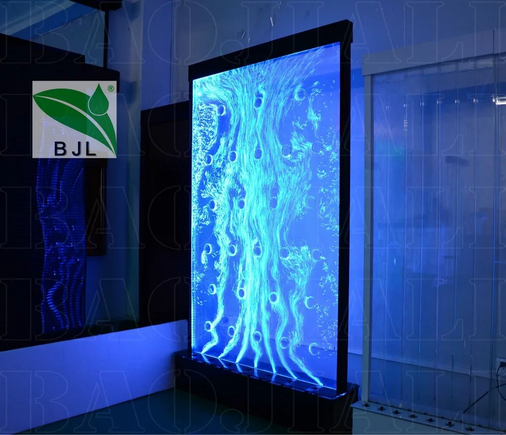 Modern Furniture Led Acrylic Bubble Panel Waterfall Wall - Buy Aquarium ...