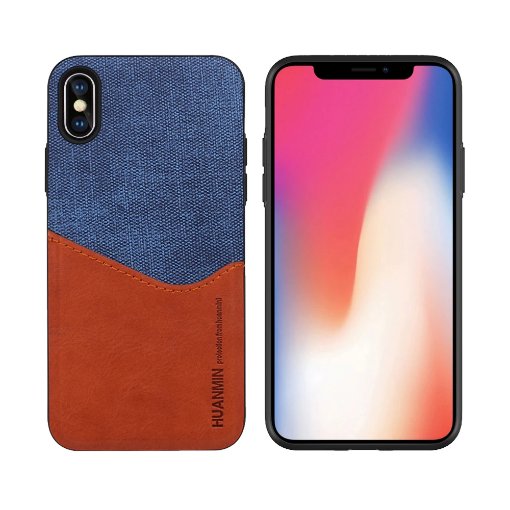 

2018 New Design Ultra Slim PU Leather TPU Phone Case For iPhone X