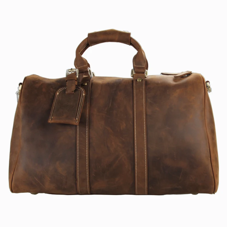 Bolsas de viaje de cuero para hombres de cuero Vintage Bolsa Bolsas de viaje de cuero para hombres de cuero Vintage Bolsa