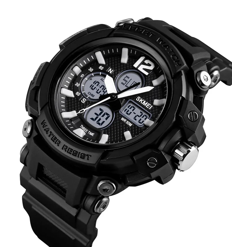 

skmei 1498 analogue digital waterproof multifunction watch men