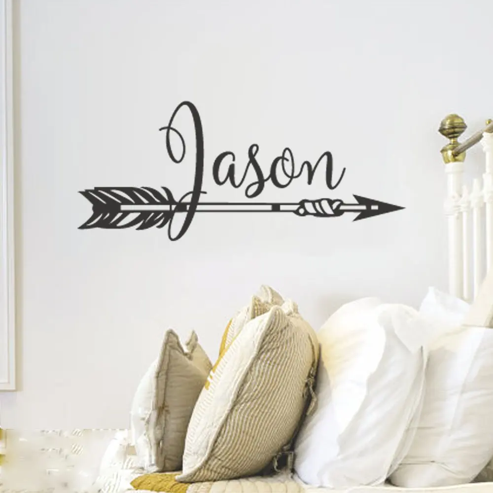custom name decal Custom name wall decal Custom arrow Custom name decal nursery Arrow name decal Arrow name wall decal Arrow decal