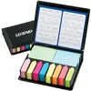 Stationery Items Leather Cover Style Calendar Sticky Note Pad
