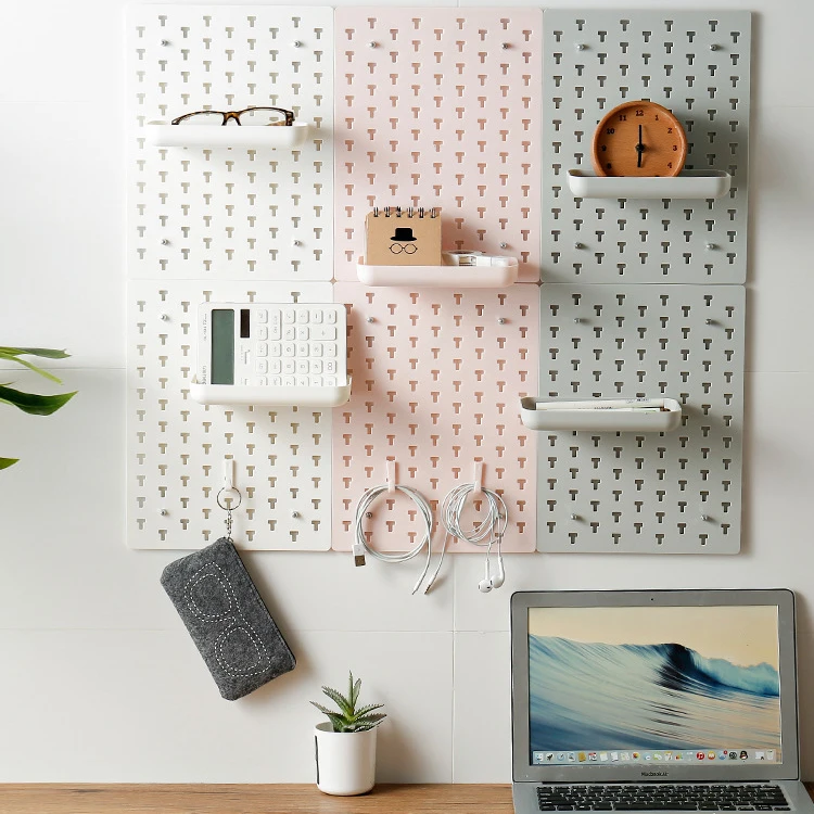 
high quality DIY plastic wall-mounted storage rack 