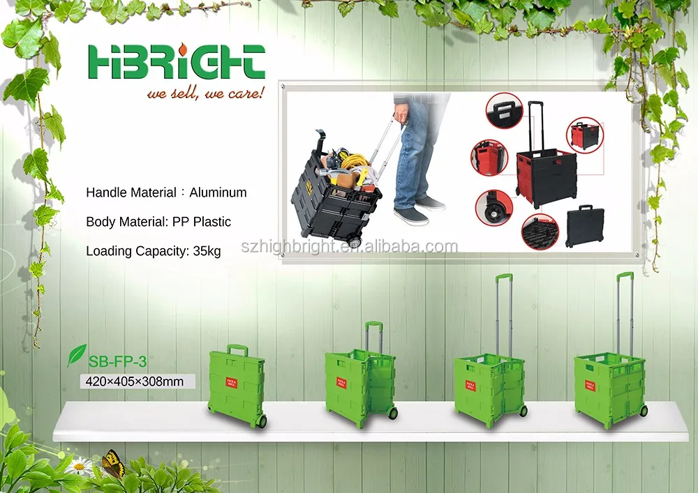 foldable shopping trolley
