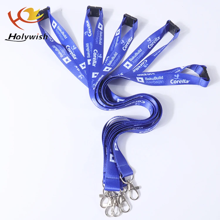 Custom Strap Polyester Imprinted Key Chain Lanyard For Schools - Buy 