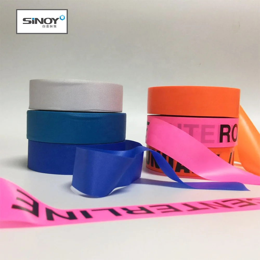 Custom Plastic Flagging Tape Safety Reflective Tape Barrier Tape