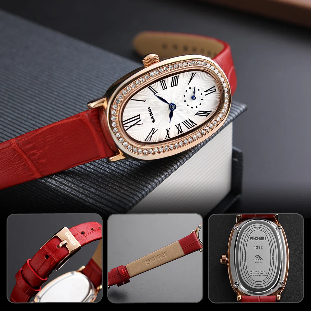 Relojes Para Mujer Japan Movt Quartz Watch Stainless Steel Back Diamond ...