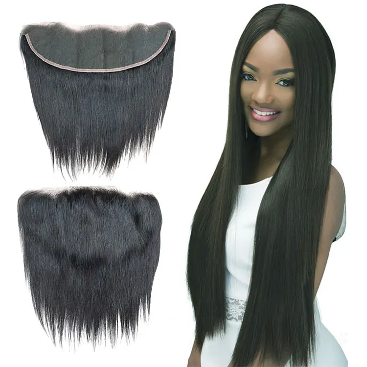 

China Factory Supply Unprocessed 100% Cheap Hot Sale Wholesale human hair 100 pure indian frontal closure, #1b or as your choice