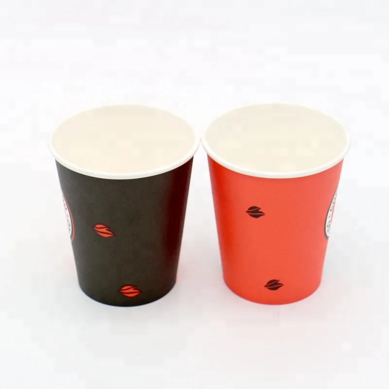 
factory price pe coated disposable single wall paper cup 8oz coffee cup 
