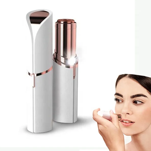 

China Suppliers Lipstick Woman Mini Facial Painless Hair Remover Electric Epilator Hair Remover, White;black;red