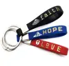 Faith Hope Love Christian Keychains with Bible Verses - Wholesale Silicone Rubber Key Ring for Religious gifts