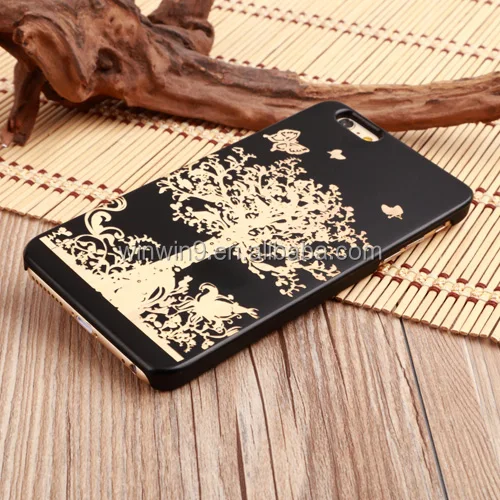 

Natural Black Wood Phone Accessory Case For iPhone PC Case Real Wood For iPhone 7, Natural wood color