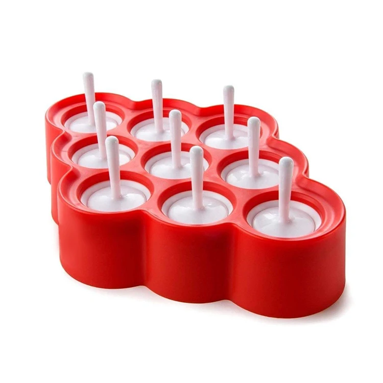 

Reusable silicone mini popsicle molds set With Sticks and Drip-guards