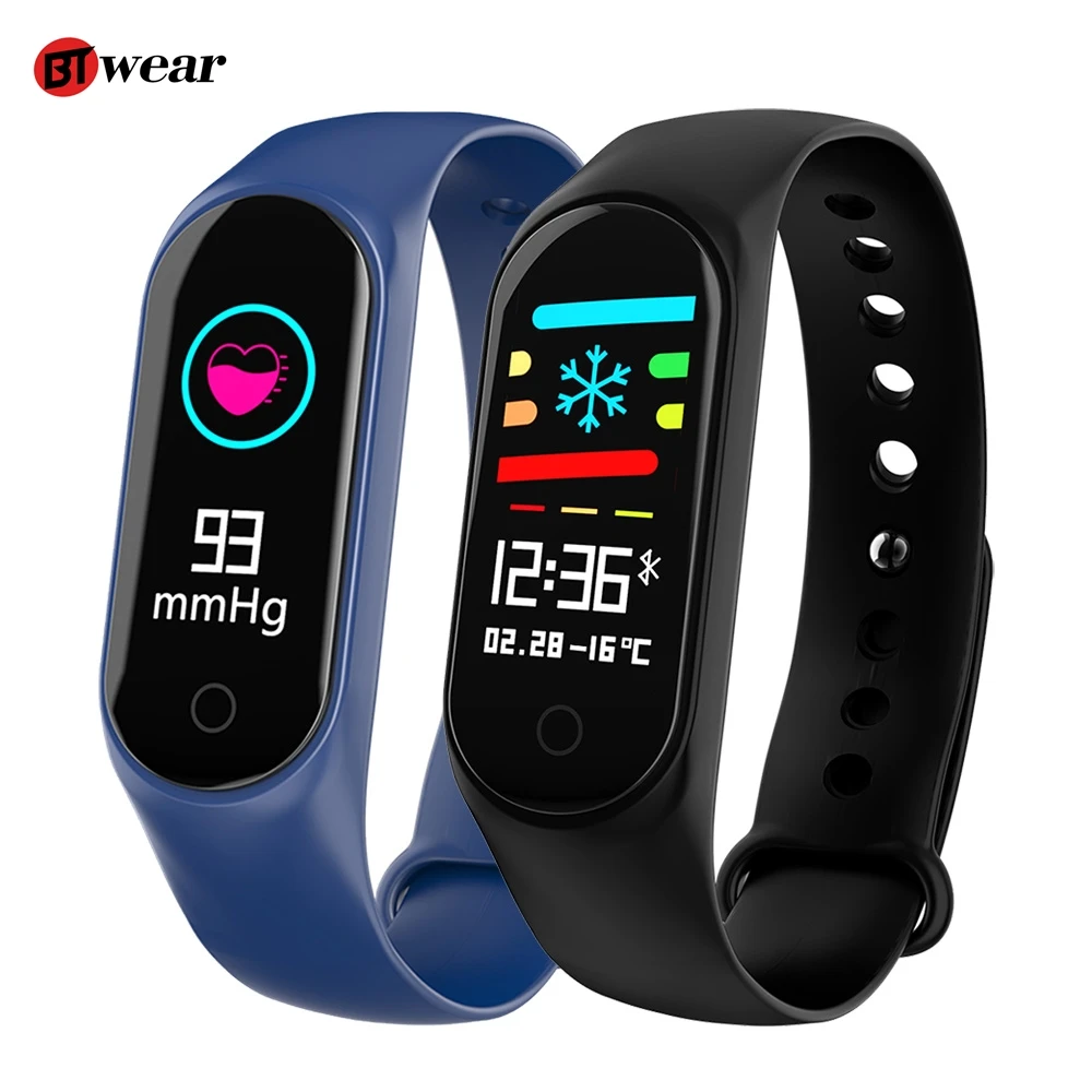 BTwear M3S Smart Bracelet Color-screen IP67 Fitness Tracker blood pressure Heart Rate Monitor Smart band For Android IOS phone