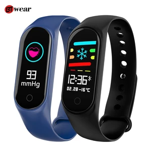 M3S Smart Bracelet Color-screen IP67 Fitness Tracker blood pressure Heart Rate Monitor Smart band For Android IOS phone