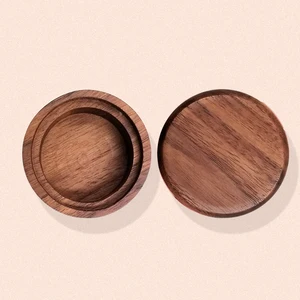 Factory Supply Solid Walnut Wooden Jewelry Storage Box Customized Ring/Earring/Bracelet Organizer