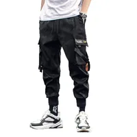 

Men's Multi Pockets Cargo Harem Pants Hip Hop Casual Male Track Pants Joggers Trousers Fashion Harajuku Hipster