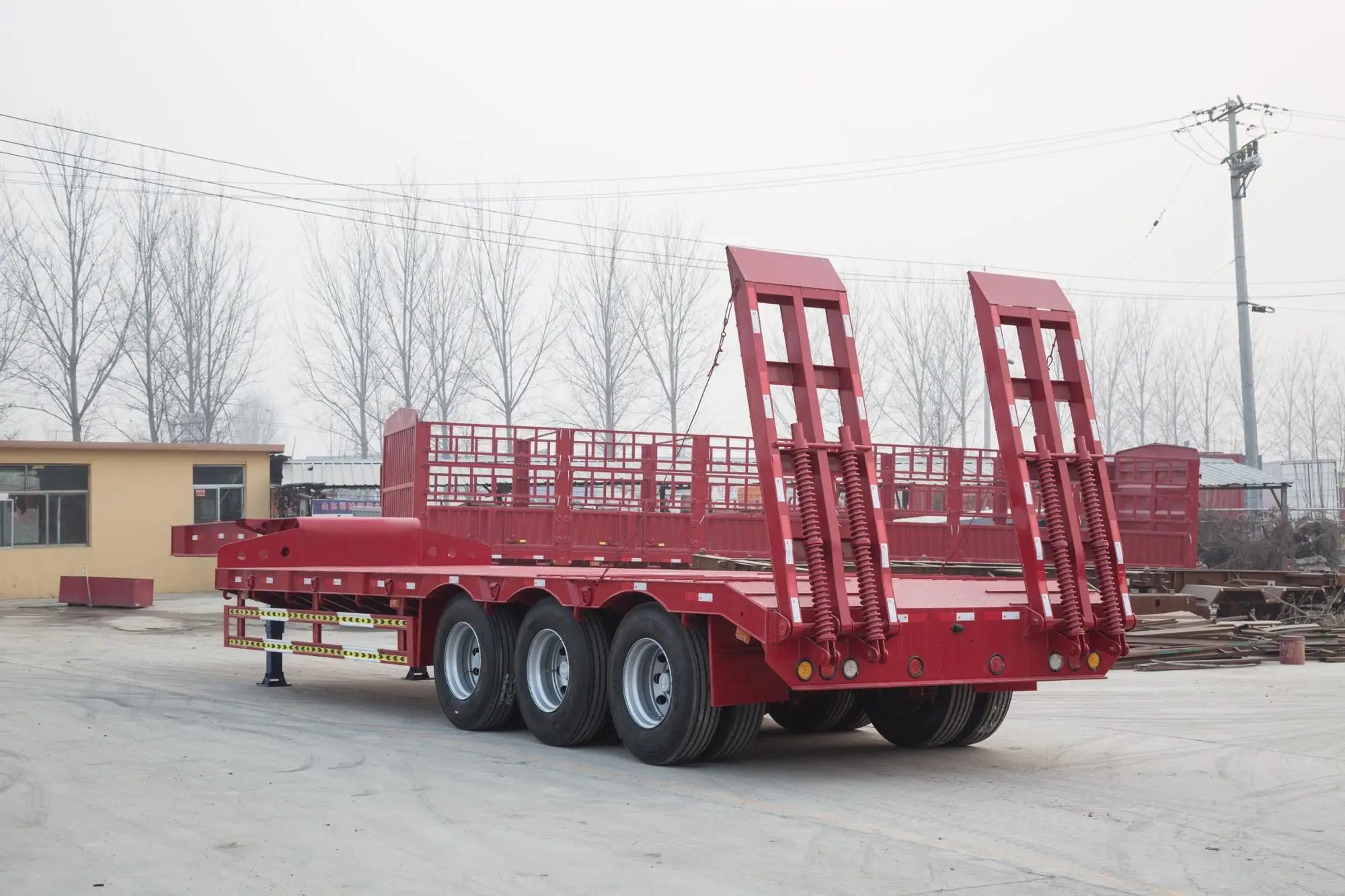 2 Axles 3 Axles 60 Ton Lowboy Truck Lowbed Semi Trailer Buy Lowbed Semi Trailerlowboy Truck Trailersemi Trailer Product On Alibabacom