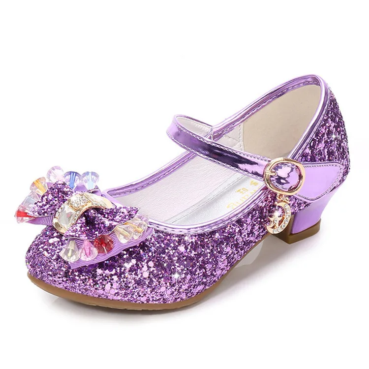 Sequin Girls Princess Party Shoes Dress Shoes For Pageant Wedding ...