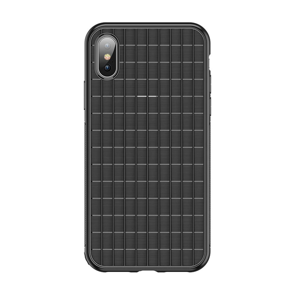 Free Shipping Luxury Grid Soft TPU Cover For iPhone X XS XR XS MAX Case FLOVEME Cell Phone Case Accessories