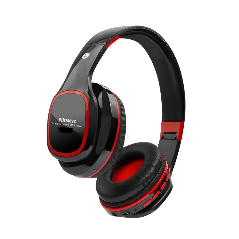 

Mp3 Tf Sd Card Slot Wireless Headphone Blue 4.2 Headphones Over Ear Headset Sports Wireless Headphones Blue Earphone, Black white red headset sports wireless headphones blue