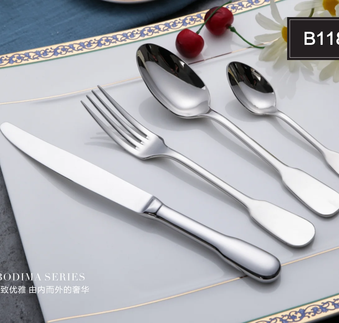 Tableware Stainless Steel Spoon And Fork Luxury 24pcs Cutlery Set