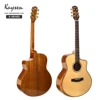 41 inch Daddario string inlay all solid wood handmade guitar kits made in China guitar factory