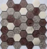 2016 Home Design Tile Water Jet Glass Mosaic HH5567