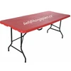 6FT HDPE plastic wood grain table with empty panel