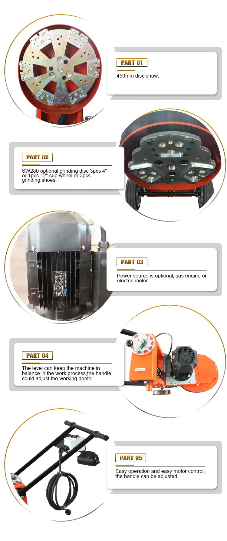 used concrete floor grinding machine