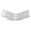 BSCI factory Custom portable slim folding foldable aluminum mini wireless bluetooth keyboard for mobile phone