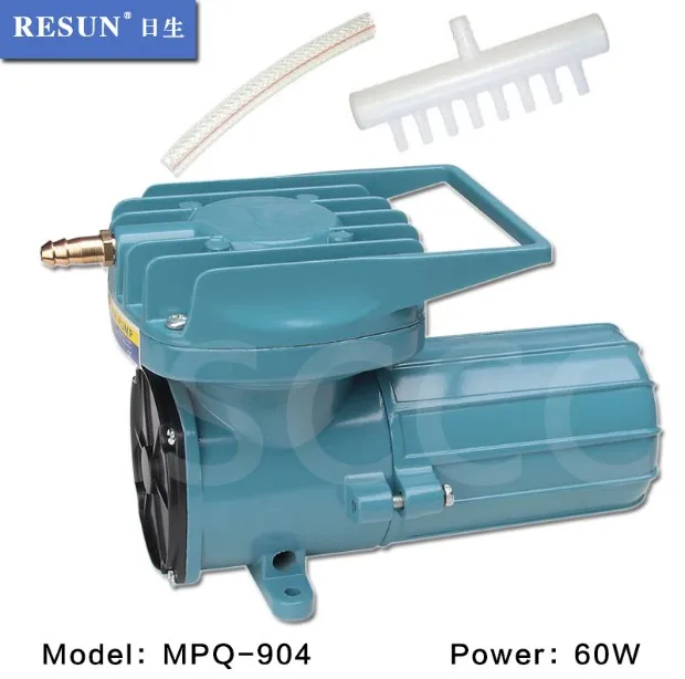80LPM 60W DC 12V RESUN MPQ904 electromagnetic air pump car battery DC oxygen machine aeration oxygen pump